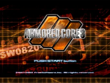 Armored Core 3 screen shot title